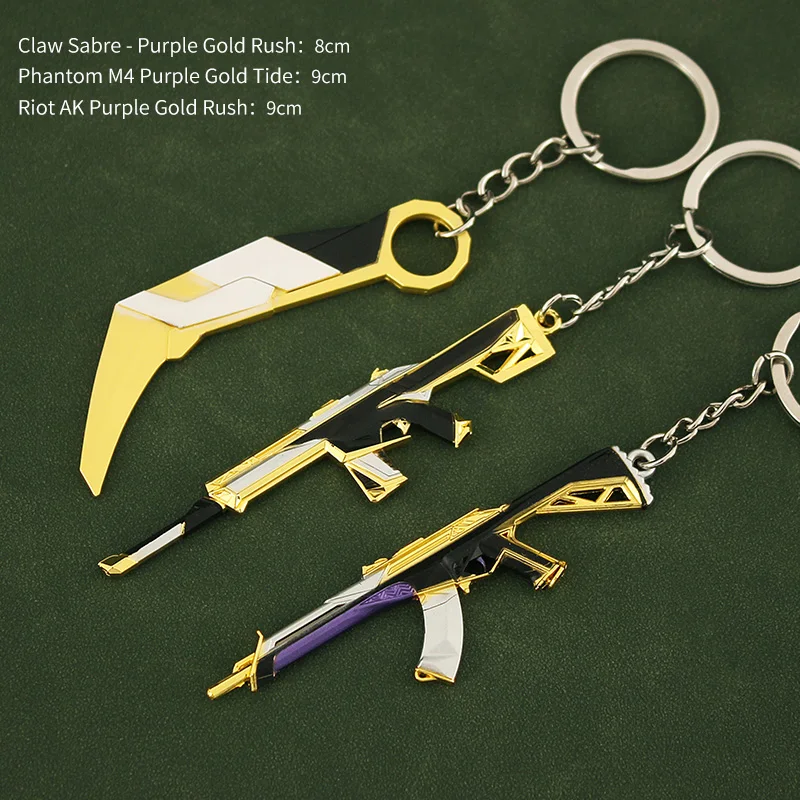 Valorant Karambit Prime 2.0  Foldable Metal Knife Rgx Keychain Factory Customize