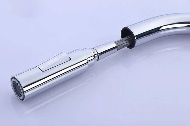 Grifo de latón negro para cocina, grifo abatible