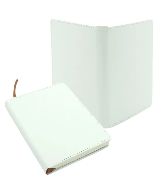 USA Warehouse RTS PU Leather A5 Sublimation Blanks White Notebook Journal Cover for Heat Transfer Printing
