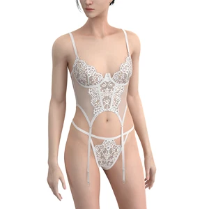 Custom Women's Sexy Lace Lingerie Set Cute Bra and Panty with Embroidery Decoration Personalized Underwear