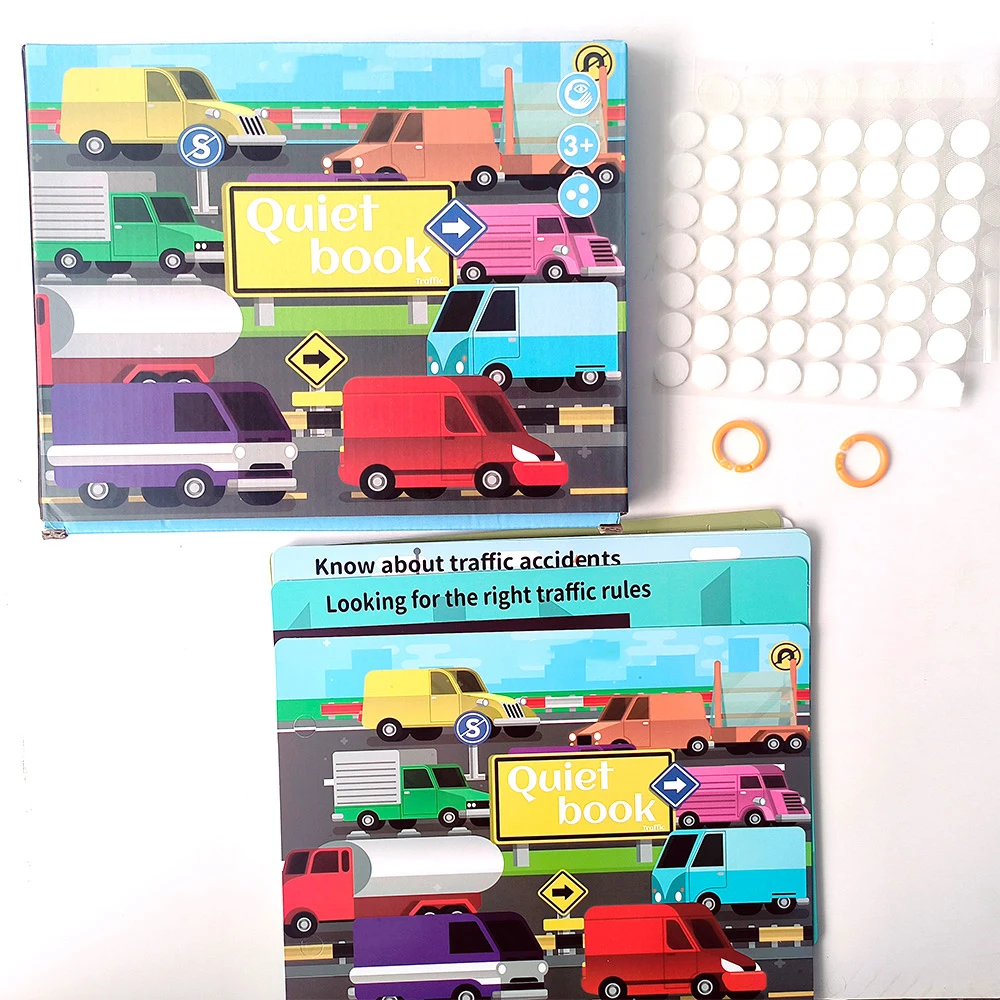 Factory Customization Quiet Book for Toddlers Montessori Busy Book for Kids Vehicle Space Body Learning Activities Education Toy