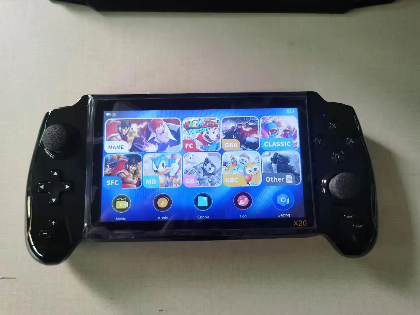 X20 Handheld Game Player 7 Inch Retro Classic Mini Game Console Double Players Game Console