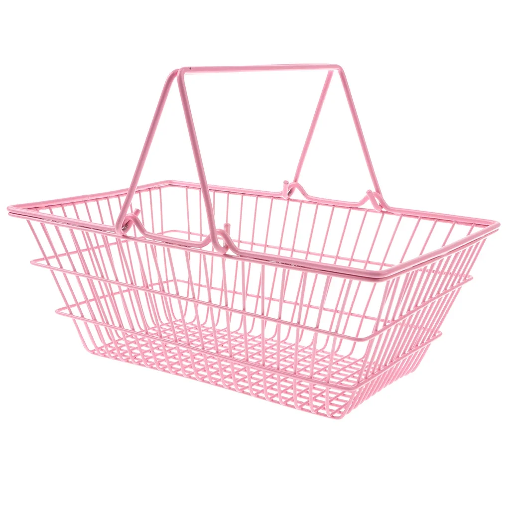 Mini Supermarket Shopping Hand Basket Pink Shopping Basket Buy Pink