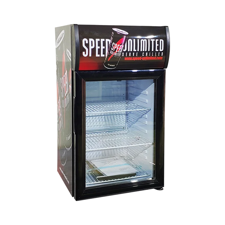 Meisda Wholesale Factory Price Mini Table Top Glass Door 40L Energy Drink Display Fridge