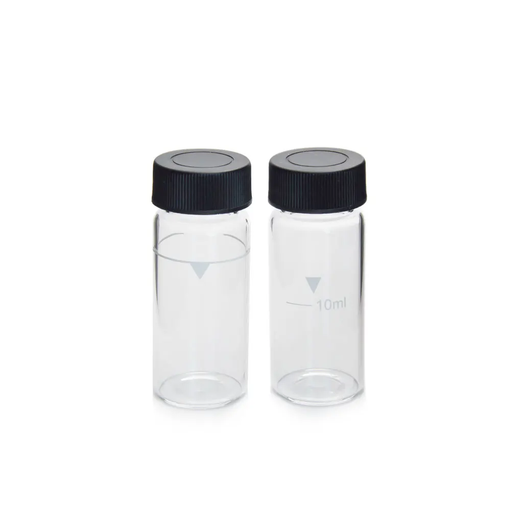 30ml 25mm Lab glassware FTU Turbidity Test Vials Flat Bottom Water Sample Cell with Screw Cap Price