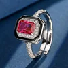 open size Red corundum ring