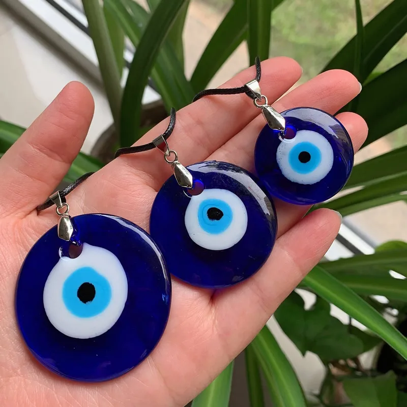 Bohemian Style Turkish Devil Eye Lucky Turkey Resin Blue Devil Eye Necklace For Women Men Buy