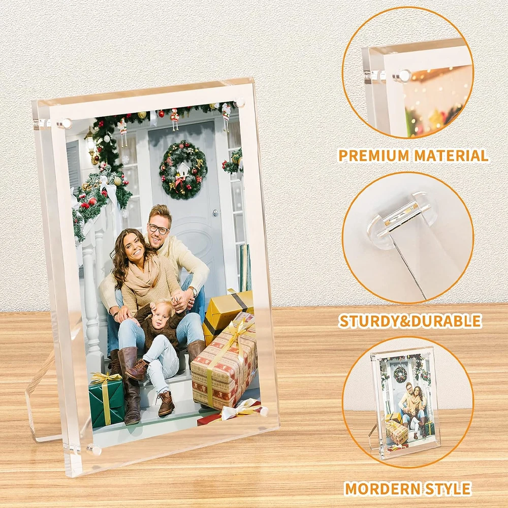4x6 5x7 8.5x11 Picture Frame,Acrylic Clear Photo Frame With For