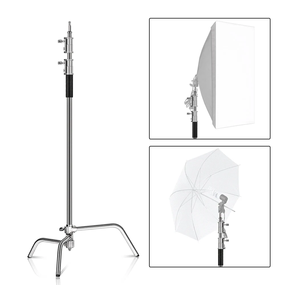1.5m-3.38m Adjustable Heavy Duty C Stand Photography C-stand Magical ...