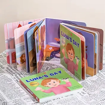 Mini Hardcover English Enlightenment Storybook for Children Kindergarten Early Education Picture Book with Hard Cover
