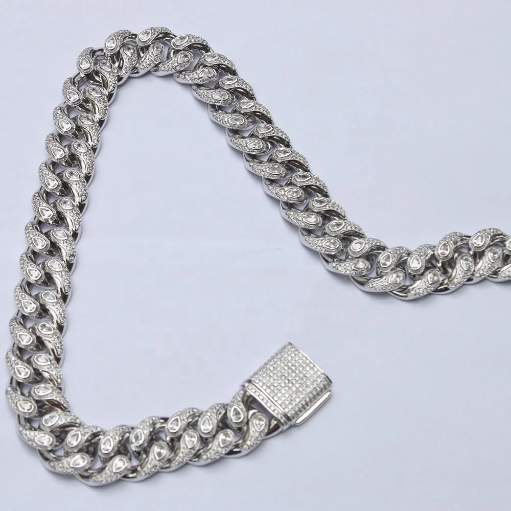 Hip Hop Jewelry Iced Cuban Link Chain 