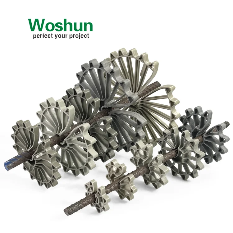 Woshun 5/8"- 4-1/2" 15mm-115mm Plastic Lock Wheel Spacer Rebar Wheel Spacers Pile Cage Lok Wheel Spacer Fit Rebar Chair #3 to #9