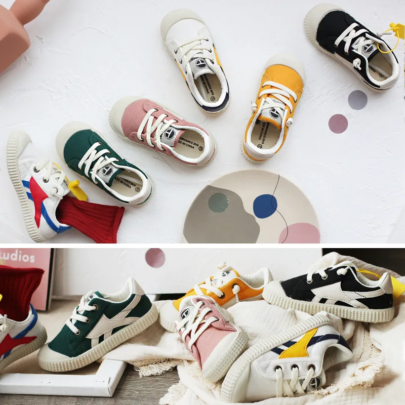 
 Хит продаж, детская повседневная обувь на плоской подошве без застежек  