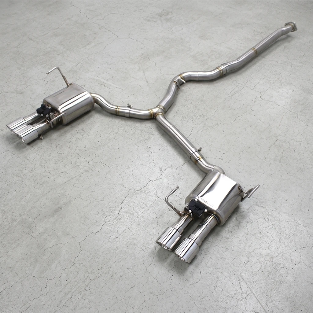 1 Valvetronic Exhaust Muffler System For Subaru Impreza WRX STI 2.5T 2008-2021STAINLESS Steel