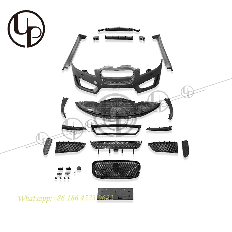 XF Bodykit for XF Front Bumper Rear Bumper Grille XFR-S Design Diffuser 2012-2015y Car Bumpers Auto Systems