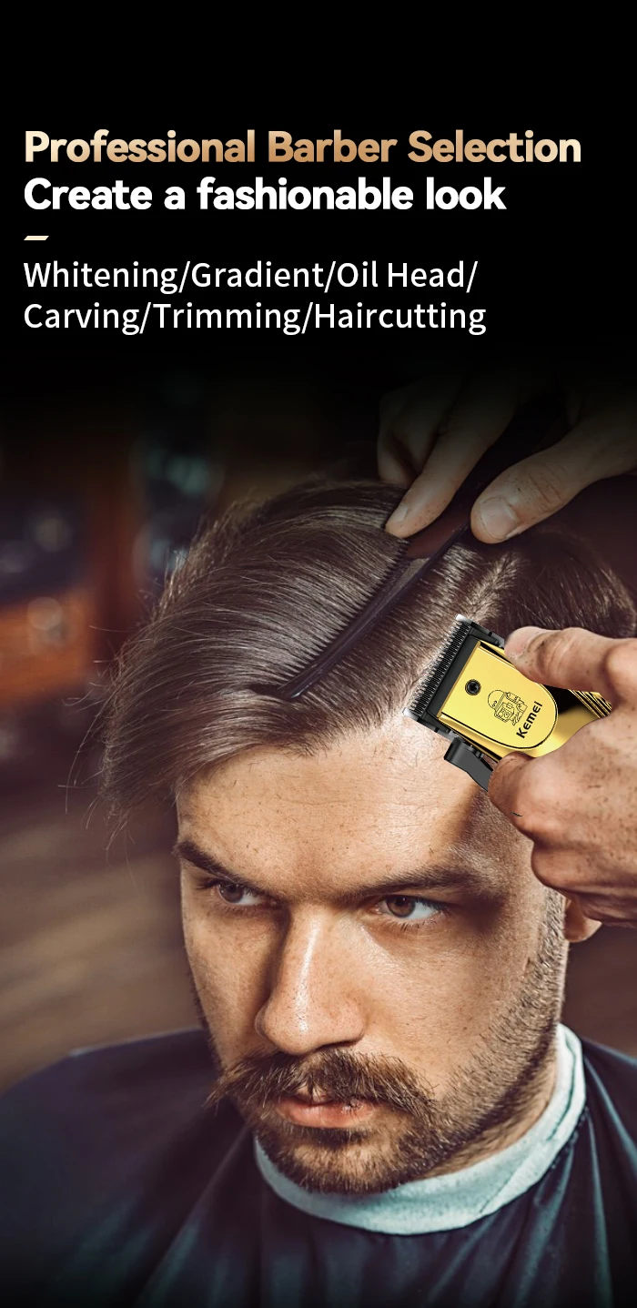 Kemei KM 656 Professional Hair Salon Cutting Trimmer description image 3