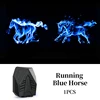 caballo azul