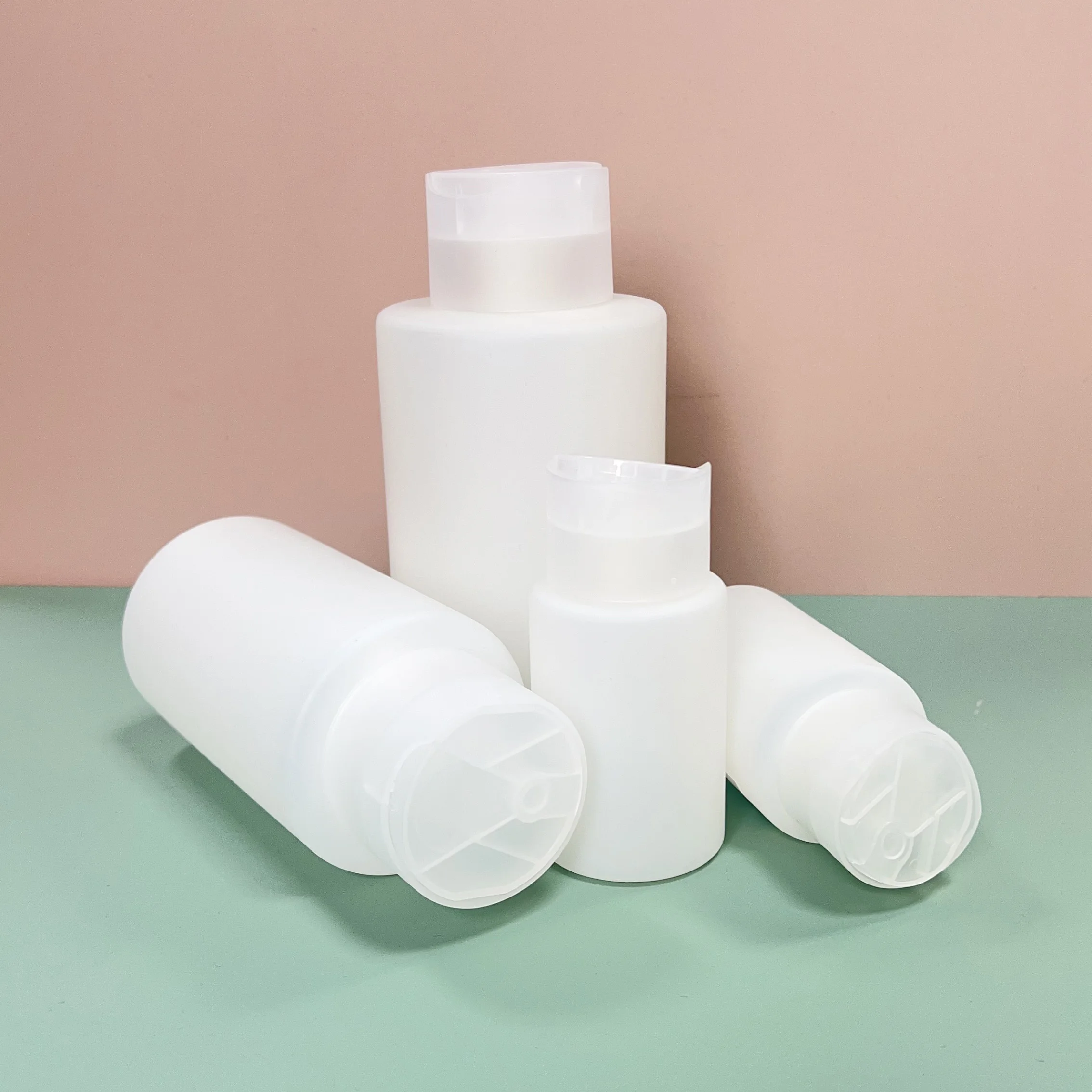 90ml 300ml 500ml Hdpe Cosmetic Shampoo Facial Cleanser Plastic Bottle With Soft Touch