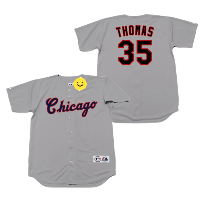 Wholesale Men's Chicago 28 WILBUR WOOD 29 JACK McDOWELL 30 BUCKY DENT 35 FRANK  THOMAS 37 THIGPEN Throwback Baseball jersey Stitched S-5XL From  m.