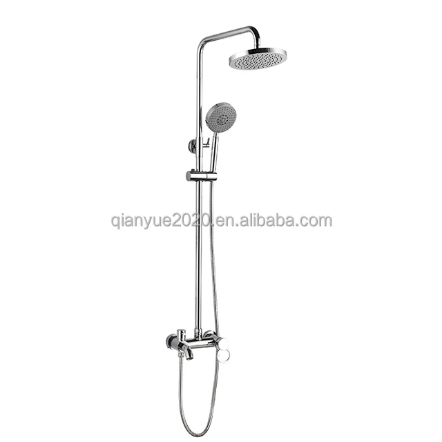 Ready to ship Bathroom Shower Faucet Chrome Mixer Rainfall Shower Set Brass faucet bathtub shower mixer faucet