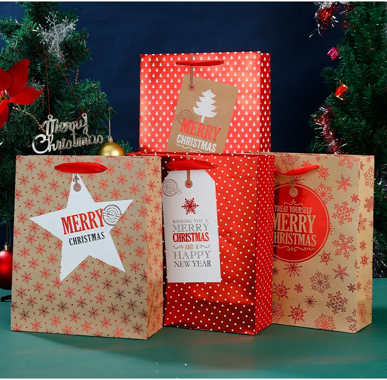 Wholesale Small Christmas Gift Bags Christmas Candy Paper Bag Buy