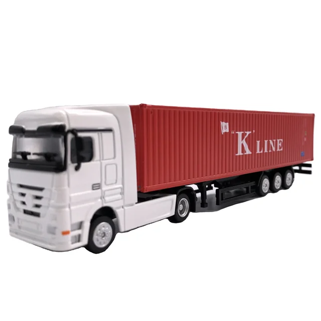 Scale 1:87  Truck  Model Shipping Line Logistics  K LINE Alloy Material Customized Container Truck Model