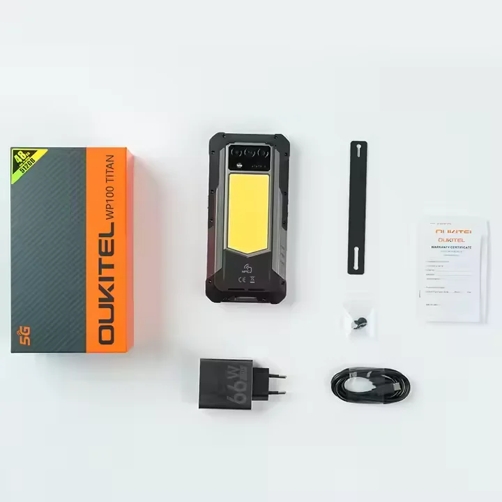 Oukitel WP100 Titan Rugged Smartphone 5G Android 14 with Projector Camping Light 16+512GB 33000mAh 200MP NFC Global Unlock WP100