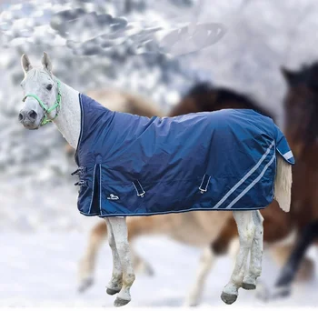 Equestrian high quality1200D polyester with high neck Horse rugs winter waterproof horse rugs winter