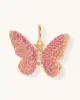 Pendentif papillon incrusté de diamants