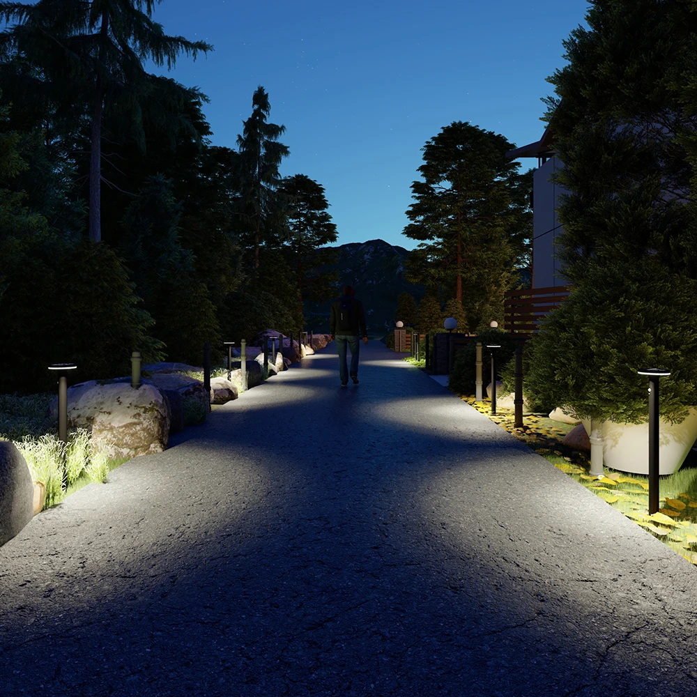 Nbhanyuan Ningbo Round Design Outdoor Solar Powered Led Landscape