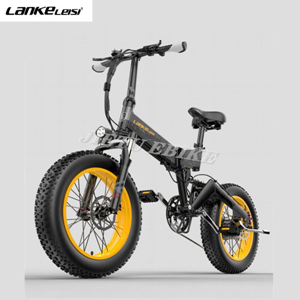 LANKELEISI X3000 Plus 20 Inch Electric City Bike - 48V 100W