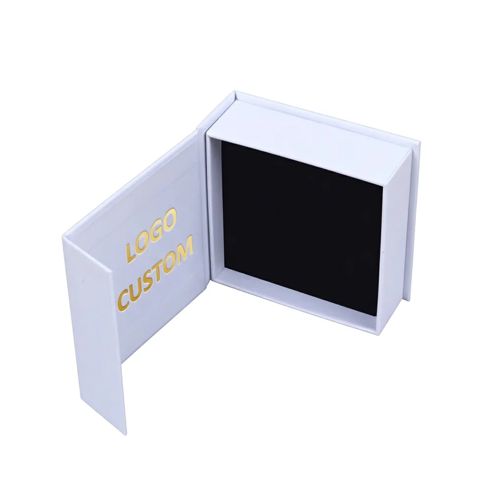 Custom Jewelry Box Cosmetics Gift Box Magnetic Closure Cardboard Box with Insert UV Advantage Embossed Printing