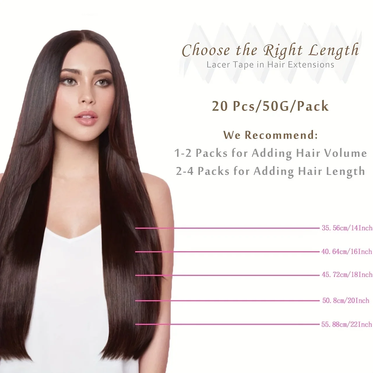 Rooted Dark Brown Chestnut Brown Highlight Tape Extensions_voghion.com