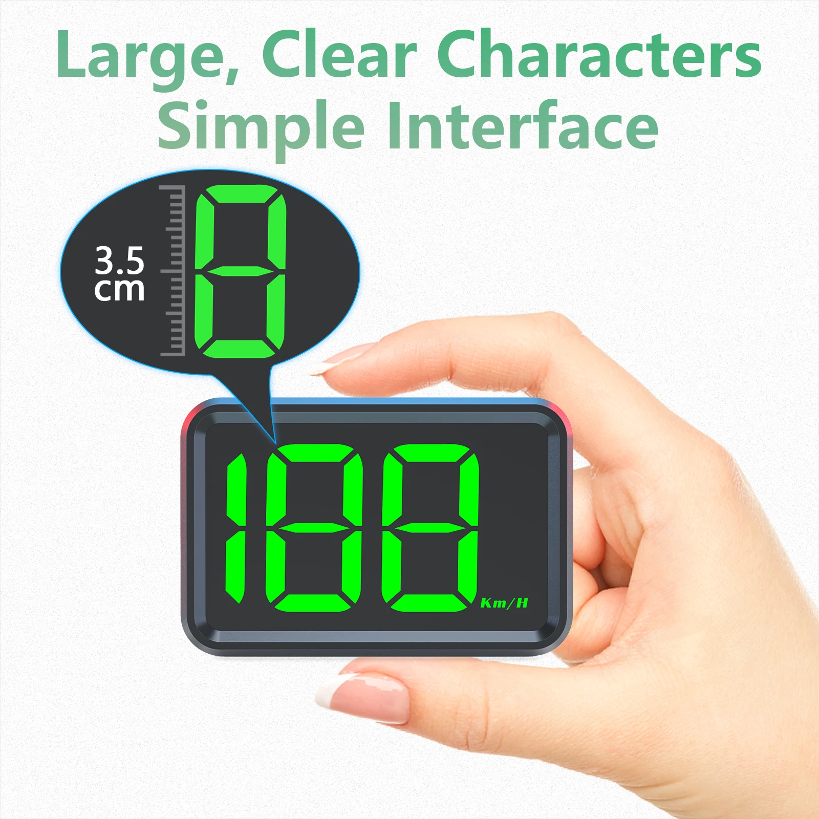 X1 GPS Digital Speedometer Car Hud Head up Display Big Font for Universal Car Auto Gauge Car Accessories KMH MPH
