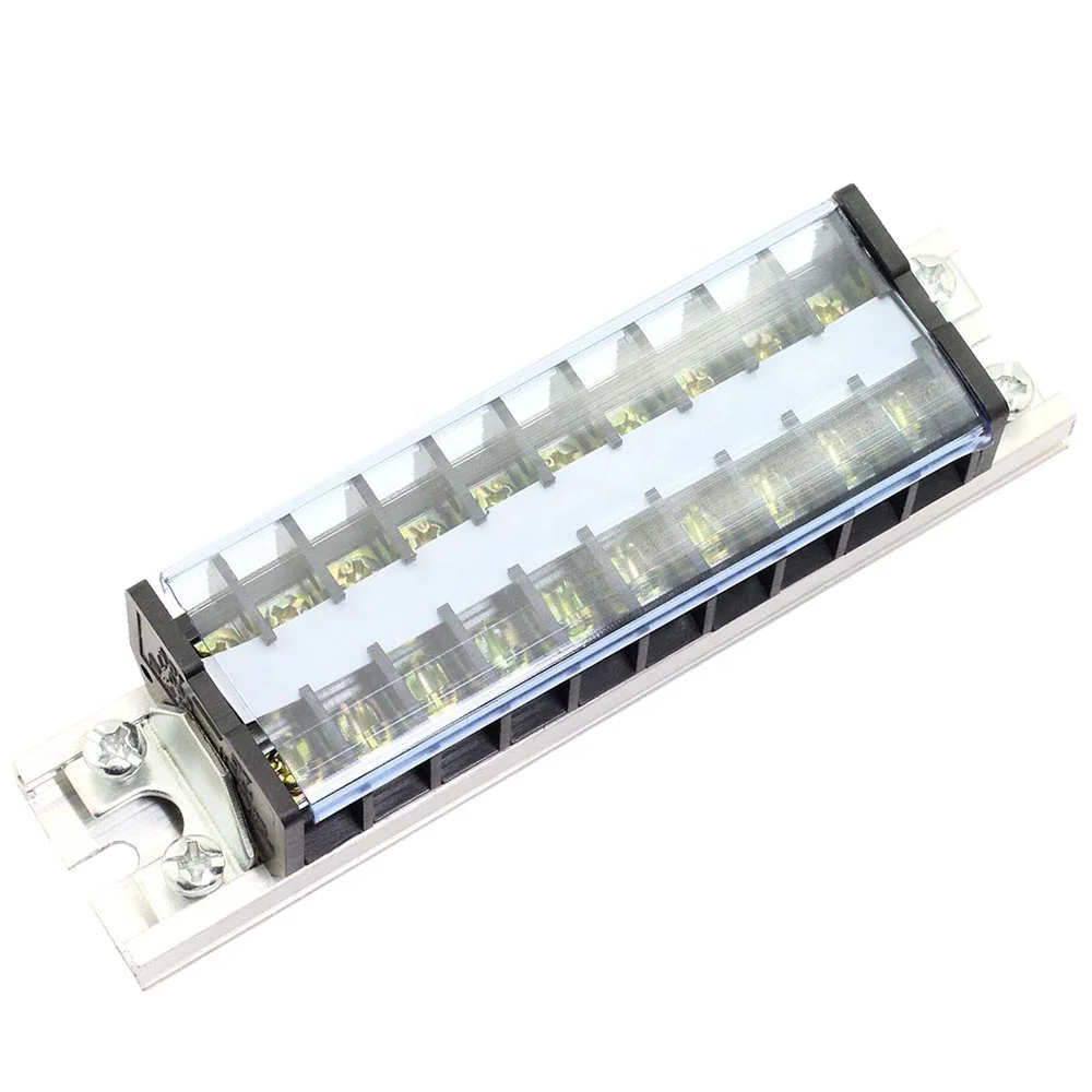 Td-1510 660v 15a Dual 10 Pole Din Rail Electric Terminal Strip Block ...