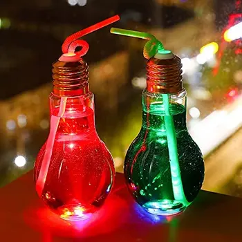 Artibetter 25Pcs Bottiglia Trasparente A Forma di Lampadina Barattolo di Caramelle 150 Ml con Tappo A Vite Bottiglia Vuota Riempibile A Sfera Lampadina Rotonda Contenitore Barattolo