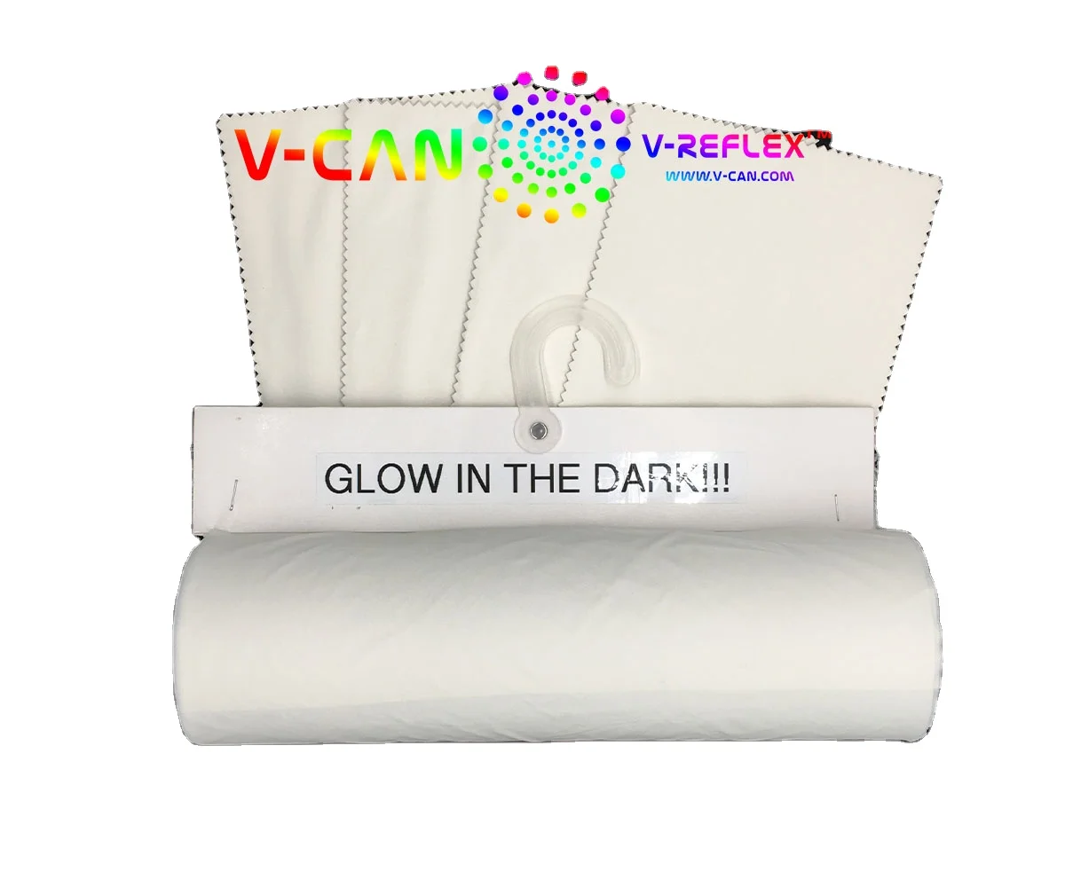Glow in the Dark Green Color Luminous Reflective Fabric Nylon Material Reflective Iridescent Fabric Soft for Stylish Clothes
