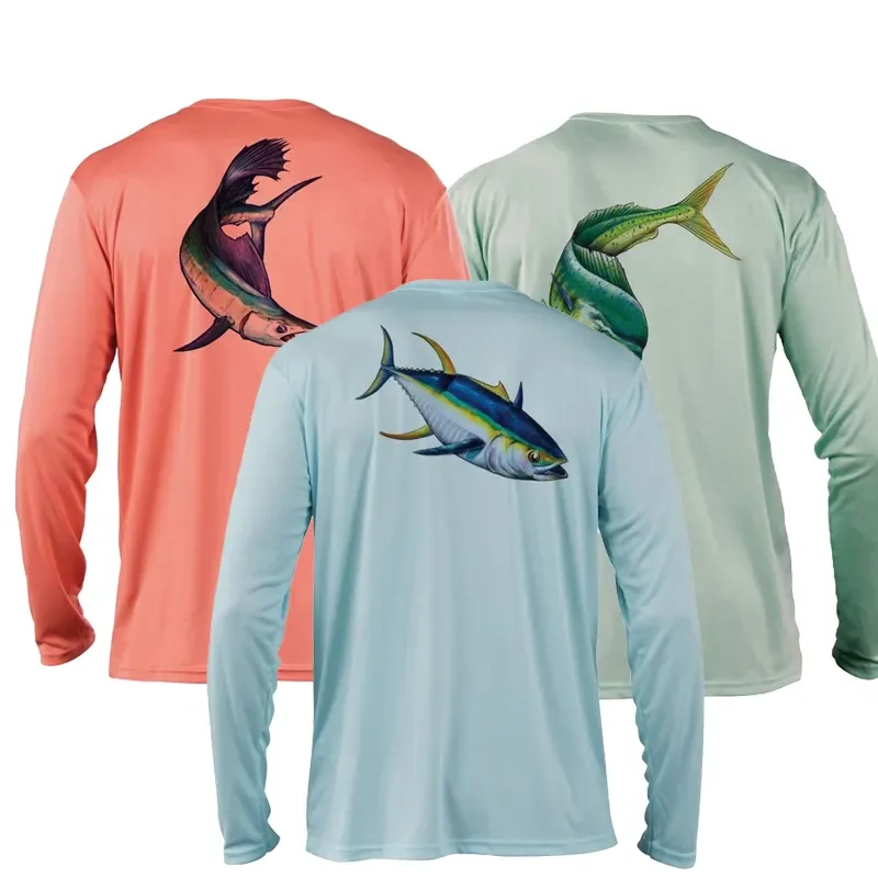 High Quality Fishing Apparel Outdoor Long Sleeve Custom Upf 50+ Sun