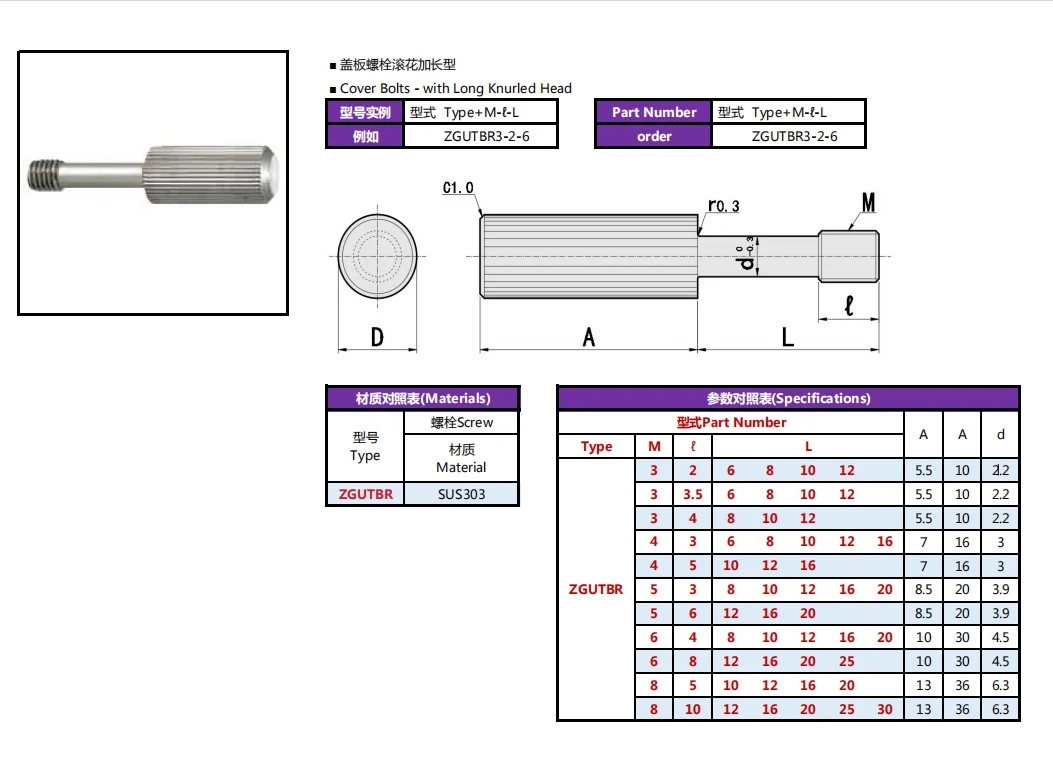 Factory Slotted Head Knob Shoulder Knurling Screws Custom Stainless Steel Screw Thumb Cabinet Knobs And Handles Single Screw details