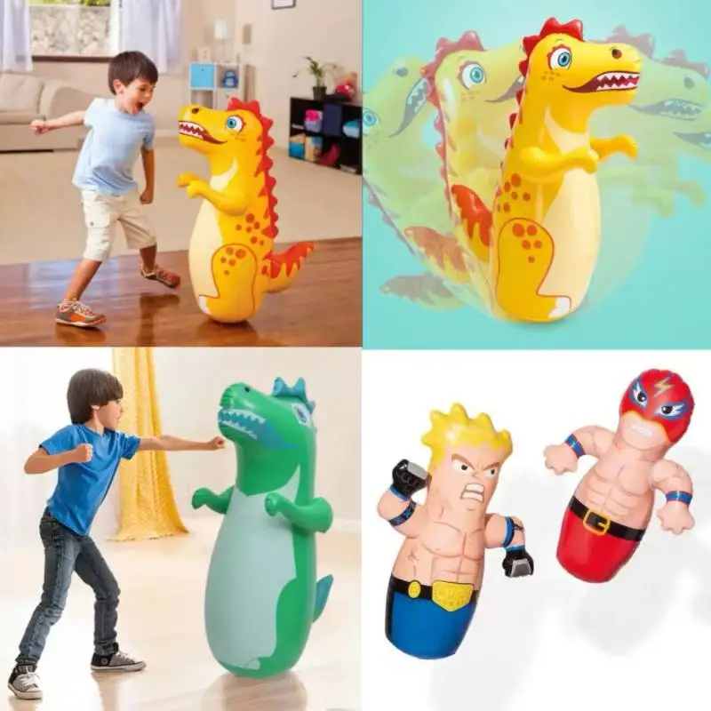 Cross-border Hot Sale Children Exercise Body Decompression Toys Park School Inflatable Tumbler