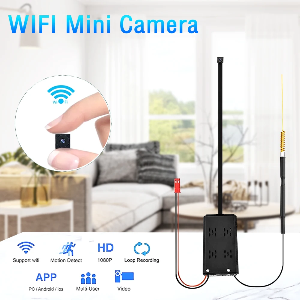 4k Portable Wifi Ip Camera P2p Wireless Cam Dvr Video Recorder Motion