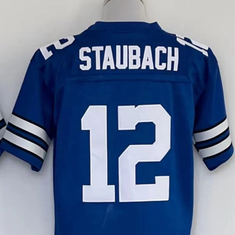 Source Ready to Ship Roger Staubach Royal Blue Throwback Best Quality  Stitched American Football Jersey on m.