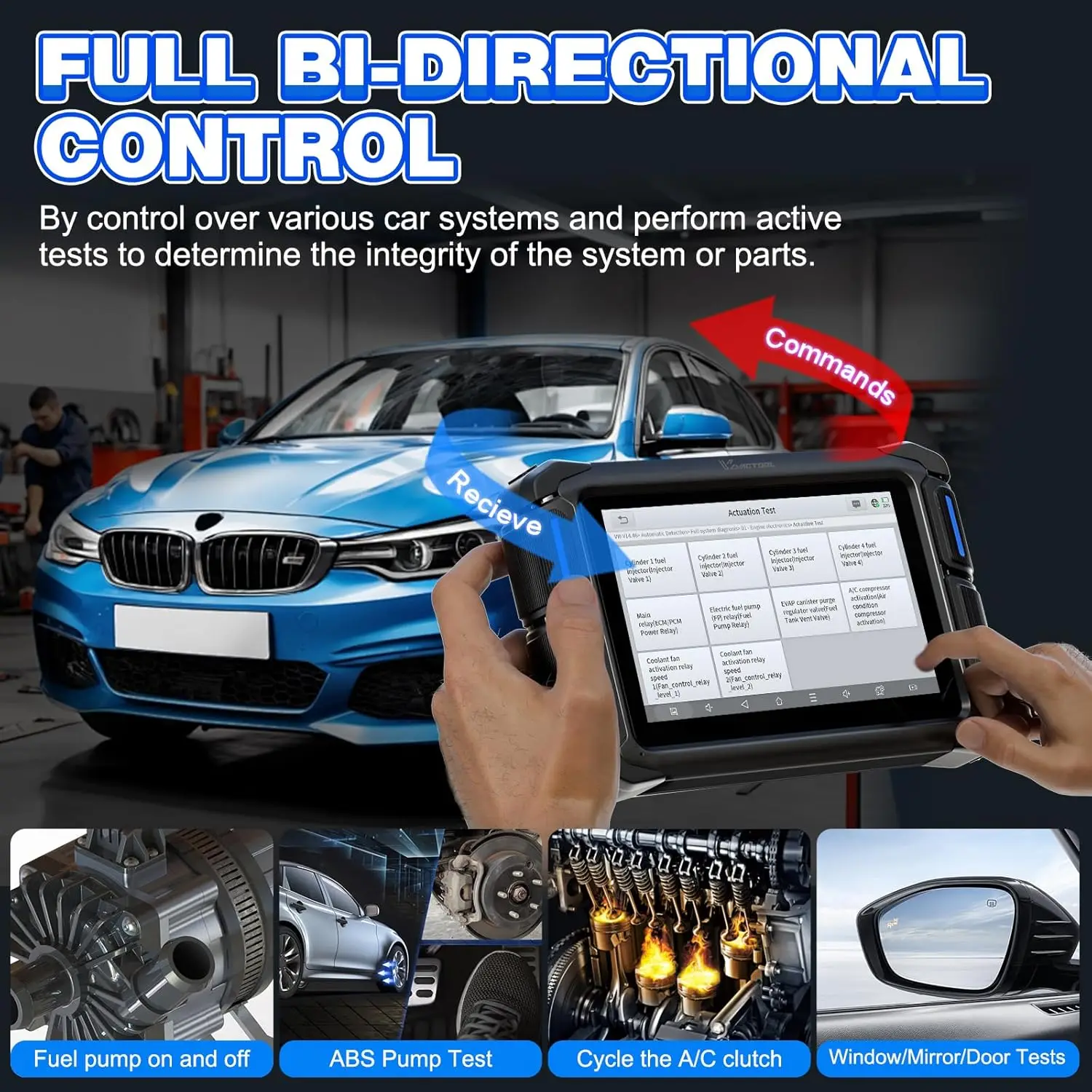 USA Warehouse VD70Lite All in One Diagnostic Scan Tool OBD2 Code Reader ...
