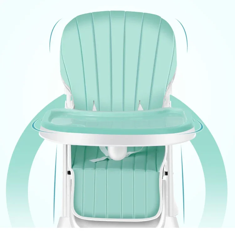 New Multifunctional Stainless Steel Baby Dining Chair Height Adjustable Safety Toddler Feeding High Chair