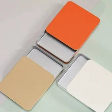 Luxury Empty Thin Square Shape Storage Small Metal Case Slide Tin Box