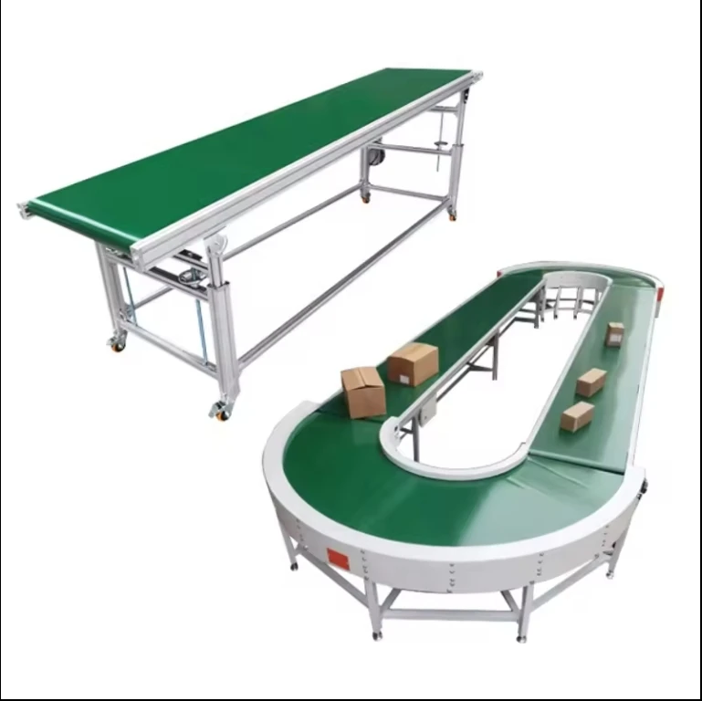 Automatic Curve Round Turning PVC Belt Conveyor D45 90 180 Degree Circular Conveyor Belt for Assembly Line