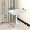 Snow mountain white-60 cm-white wrought-iron legs