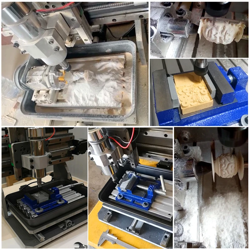 DIY CNC 3020F 3/4/5軸2 in 1 PVC彫刻機300x 200mm CNCルーター彫刻