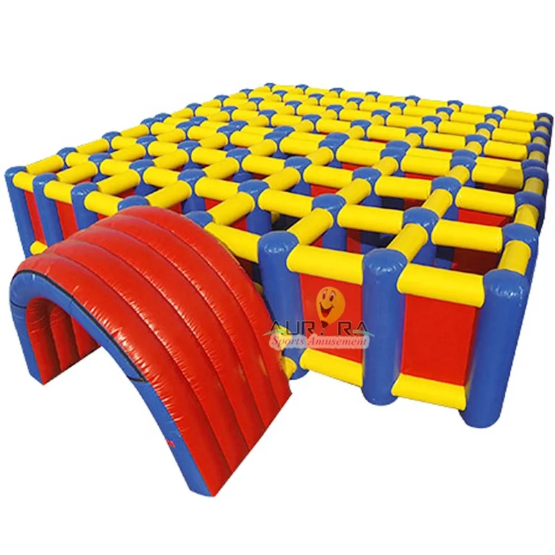 Commercial Giant Inflatable Maze Game Inflatable Obstacle Course Haunted House Inflatable Maze Halloween Maze for Adults