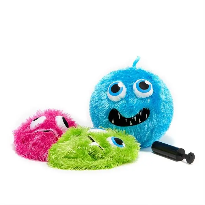 Fuzzy Monster Ball Bola Inflável Peluda 23cm 